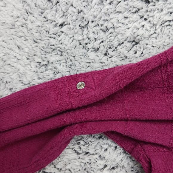 Woman Within 14/16 Medium size. Pearl Button Down 100% Cotton Long Sleeve Shirt. - Picture 10 of 16